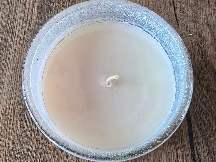 Halloween candle - Ghost glitter