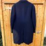 Mens Vintage Crombie Wool Overcoat Navy Concord by Willerby Sweden L -XL Image 8
