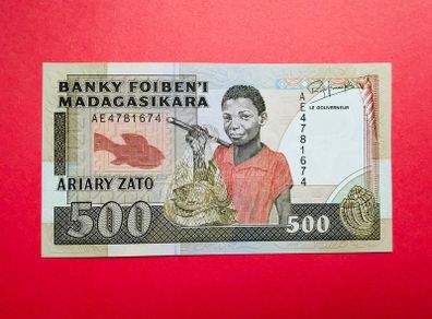 Madagascar  500 Ariary  1985 ( Uncirculated ) Pick 71b