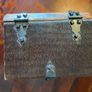 antique A wooden box in the form of a book, having brass escutcheon and black metal hinges. 18 x 15cm. Image 5