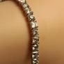 Rhodium Plated Sterling Silver 13 carat Moissanite Tennis Bracelet Image 4