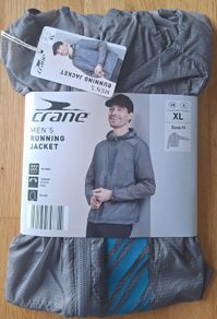 Crane mens running jackets in sizes M, L and XL