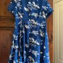 Printed Blue Hug-Me Dress  Molly Bracken, Size XS Image 2
