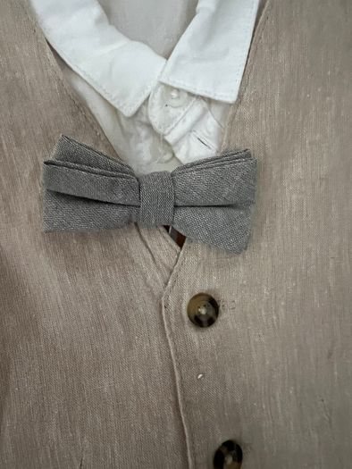 Four Piece Linen Blend Baby Boy Outfit NEW
