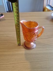 Carnival glass jug