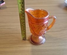 Carnival glass jug