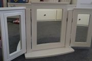 White Triple Mirror
