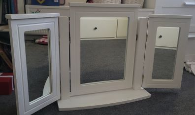 White Triple Mirror