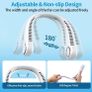 Neck Fan, Portable Hanging Neck Fan, Bladeless Mini Neck Fan, 3-Speed Hands-Free Personal Fan Rechargeable Wearable Fan, Headphone Design, for Home Office Travel Sports Outdoor Image 2