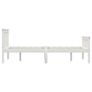 Bed Frame with 2 Drawers White Solid Pine Wood 140x200 cm Image 5