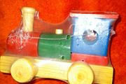 Wooden train/puzzle