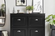 Shoe Storage Cabinet Elegant style White or Black