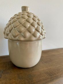 Ceramic acorn ornament