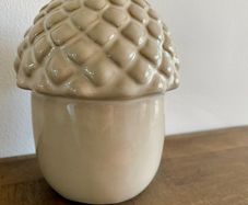 Ceramic acorn ornament