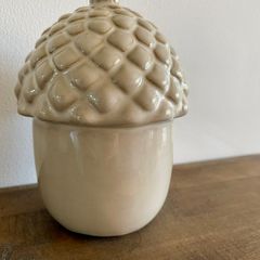 Ceramic acorn ornament