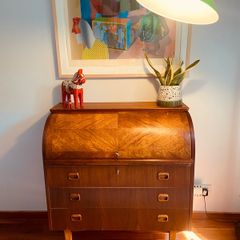 Swedish Egon Ostergaard Roll top teak bureau mid Century