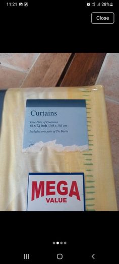 curtains with tiebacks  66 x 72 tabtop