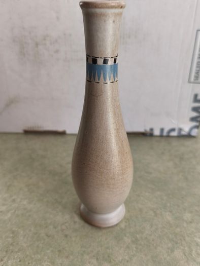 Small pottery bud vase may be Wast Germny.