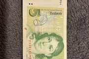 Vintage 5 Deutsche Mark Banknote (DM)  4th Series  Bettina von Arnim