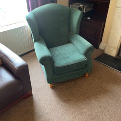 green armchair