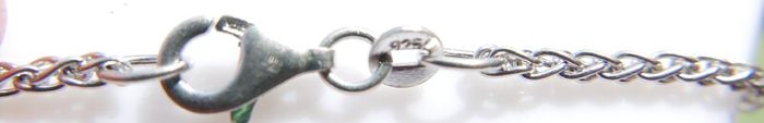 Vintage Sterling Silver 925  Pretty Cameo  Pendant and Necklace length 16,5" - 12,97g