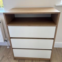 NEW Chest of Drawers Oak White 90x71x39