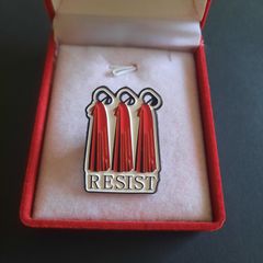 The handmades tale Resist enamel pin brooch badge
