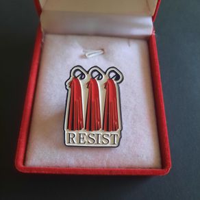 The handmades tale Resist enamel pin brooch badge