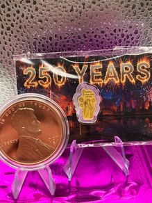 Gold/Copper Combo 250 Years/Lincoln Round.