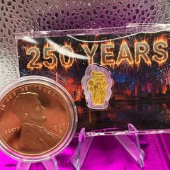 Gold/Copper Combo 250 Years/Lincoln Round.