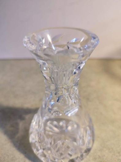 Tipperary Crystal Leaded Glass Bud Vase Slight Chip On Rim. No.43