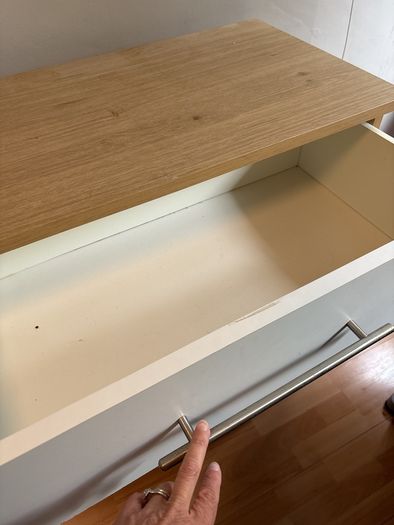 Bed side table and chest of drawers