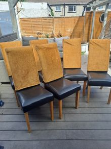 6 chairs plus back covers optional