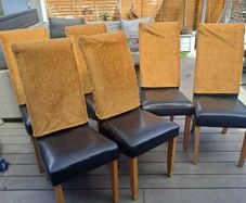 6 chairs plus back covers optional