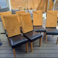 6 chairs plus back covers optional