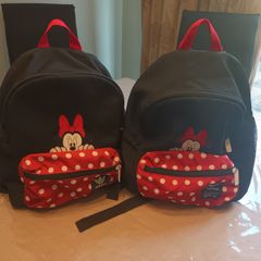 2 toddlers Adidas Minnie backpack
