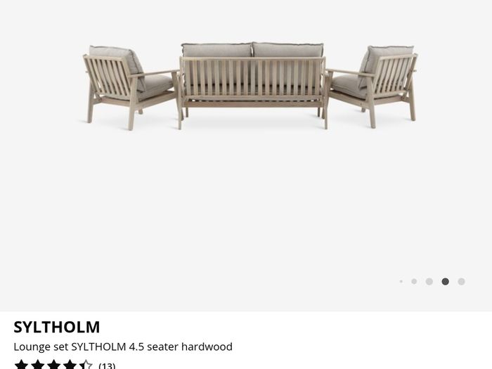 Jysk Syltholm 2.5 seater garden sofa and table