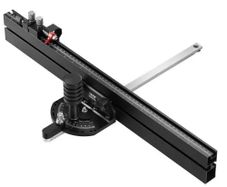 Precision Miter Gauge, Standard Slot 19 x 9.5 mm, Aluminum Alloy Table Saw Miter Gauge with 61 cm Grating 15 Angle Stops Adjustable Spring