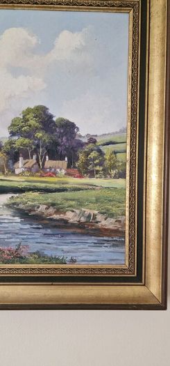 Original 20thC Oil Painting on Canvas Panel Alan King (b. 1946 - 2014) Akin of Malvern 1984's.