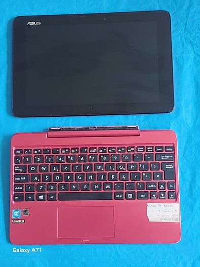 ASUS Tablet and Keyboard Dock, Model T100H, not powering on, for parts or repair