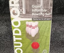 Giant inflatable bowling set