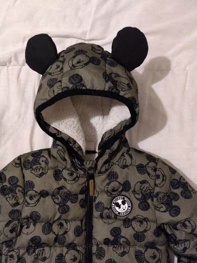 Disney Mickey Mouse Warm Fleece Lined Hooded Jacket