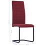 Cantilever Dining Chairs 2 pcs Wine Fabric Image 8