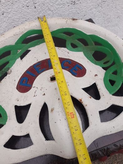 Vintage Pierce Cast Iron Tractor Seat