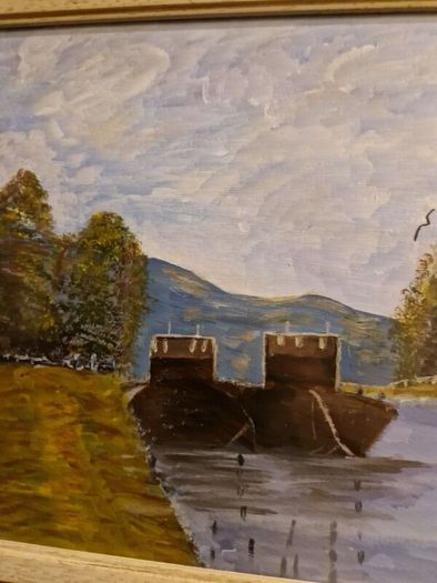 Signed oil painting Gertie Cox