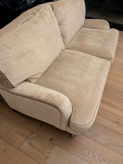 Laura Ashley Three-Person Sofa (Cream/Beige)