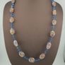 Vintage Venetian African Style Aventurine & Tire Shape Blue African Glass Beads Necklace Image 6