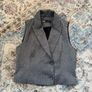 Zara Grey Herringbone Waistcoat & Wide Leg Trousers Co-ord Set Image 4
