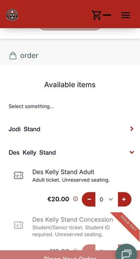 Bohs Bohemians football home match tickets (x3)