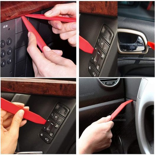 5 Pieces Trim Panel Tools,Panel Remover Tool,Car Door Trim Panel Tools,Auto Radio Door Clip Panel,for Trimming Vehicle Audio/Radio,Door Panel,Window and..